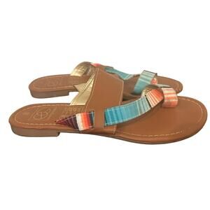 Everglades Women's Slip-on Top Thong  Sandals Size 8